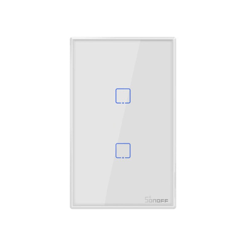 SONOFF T0US2C 美規牆壁型智慧開關WI-FI版雙通道