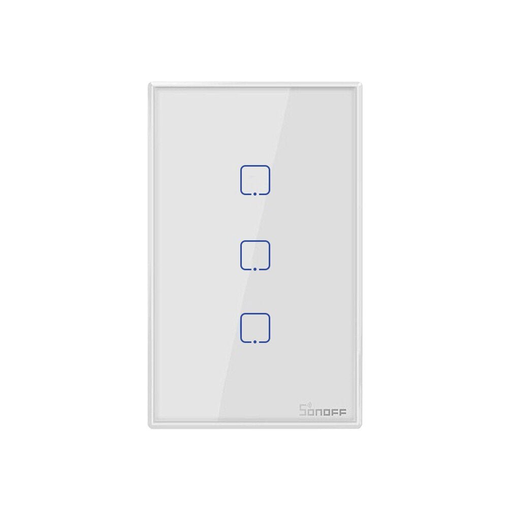 SONOFF T0US3C 美規牆壁型智慧開關WI-FI版三通道
